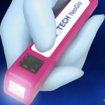 NeoGlo vein finder in-use with white forward facing lights