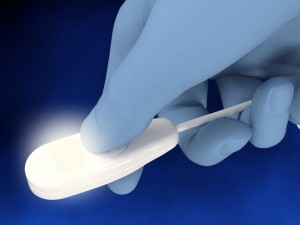 NeoGlo Disposable with white lights in-use